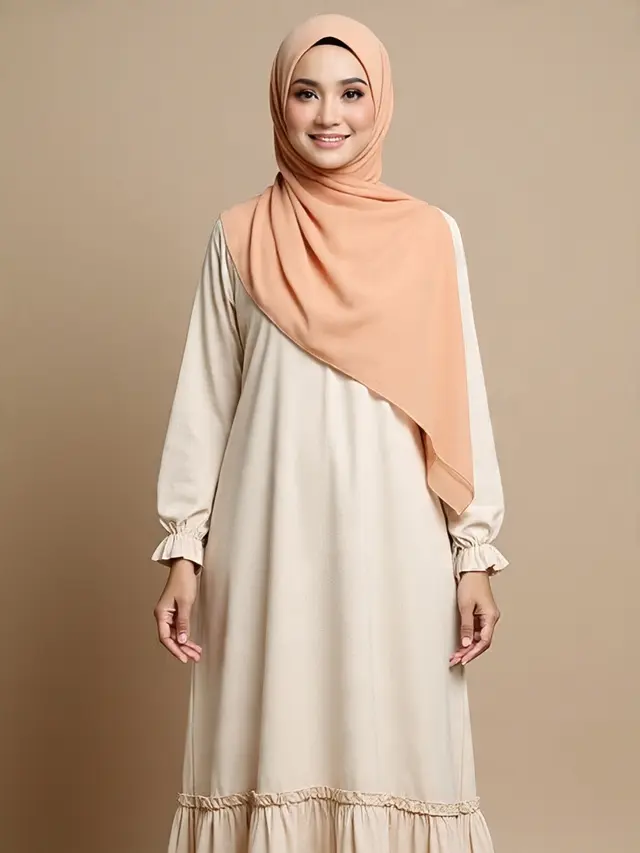Gamis Katun Warna Pastel Favorit 2025
