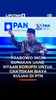 Prabowo Ingin Gunakan Uang Sitaan Korupsi Untuk Gratiskan Biaya Kuliah di PTN