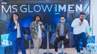 Babe Cabiita, Marshel Widianto dan Rigen memeriahkan launching produk Natural Deodorant, MS Glow For Men.