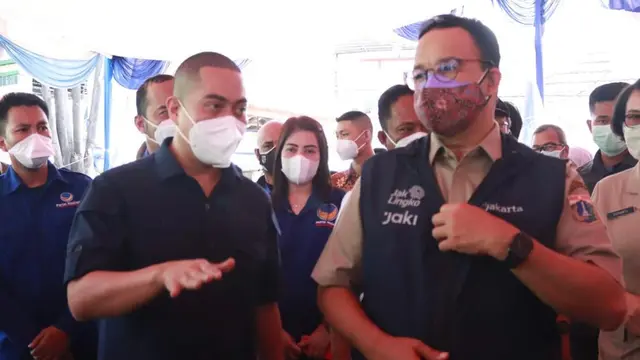 Anies Baswedan tinjau vaksinasi Covid-19 NasDem Peduli