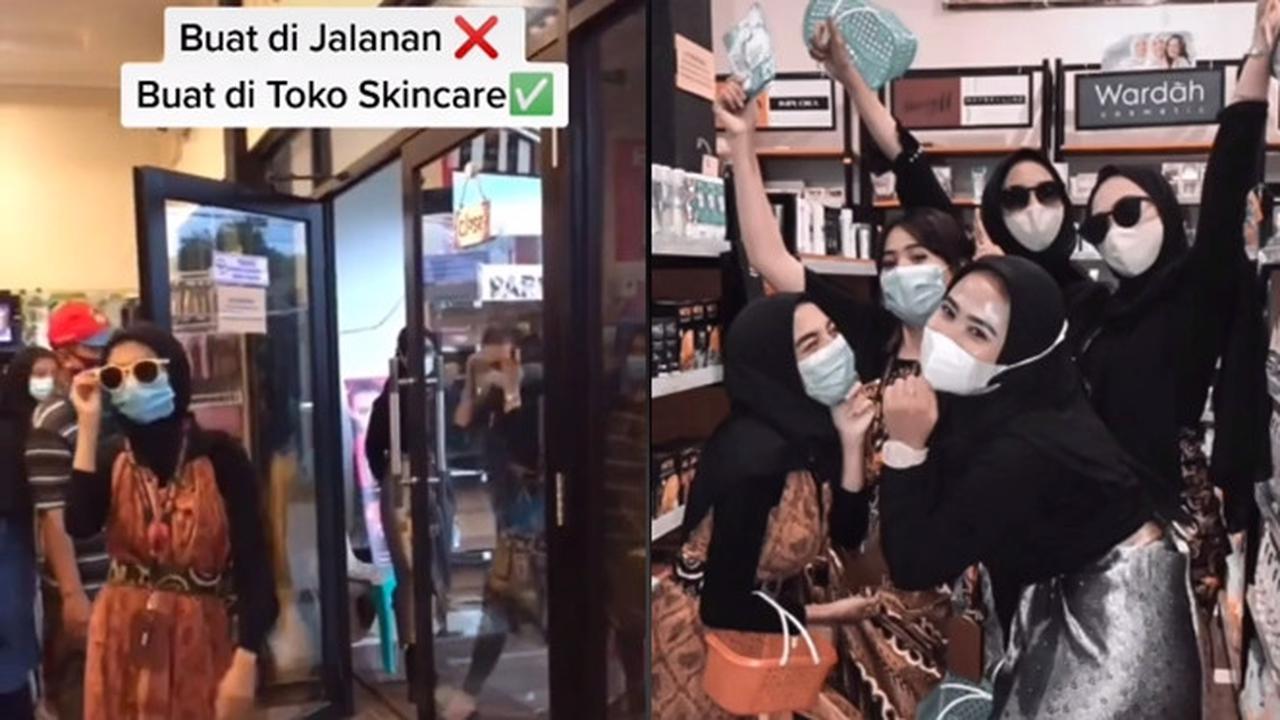 Viral Pemotretan Wanita Bareng Teman-temannya di Toko Skincare, Curi Perhatian