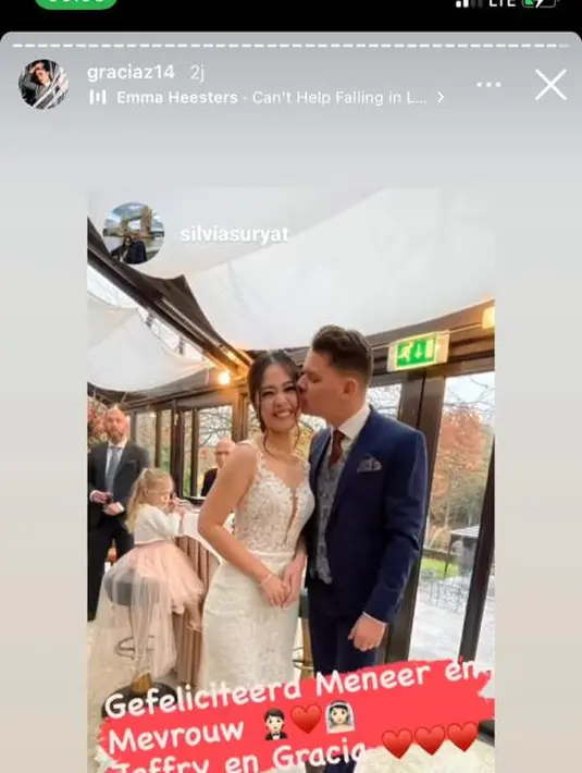 Pernikahan Gracia Indri dan Jefri (Sumber: Instagram/graciaz14)