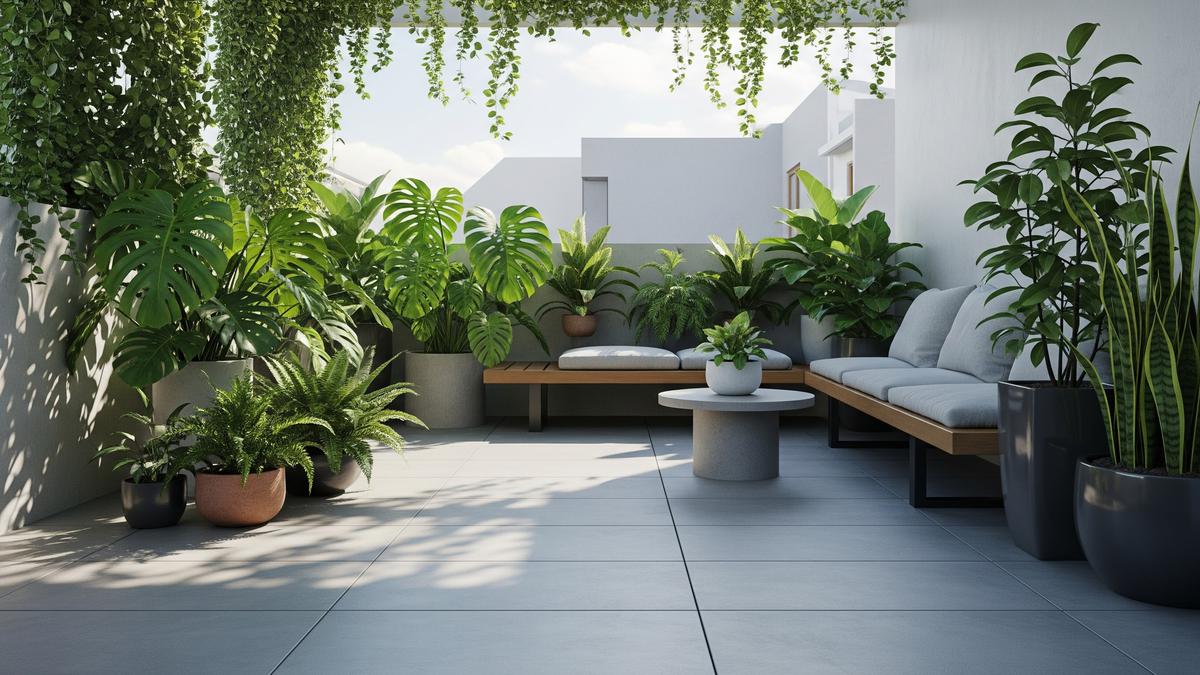 7 Desain Teras Sederhana Berlantai Keramik Dingin, Cocok untuk Iklim Panas