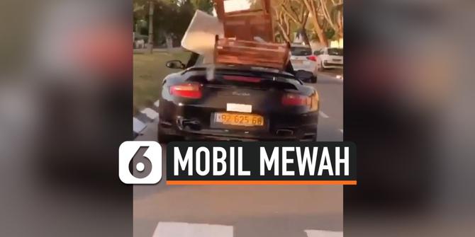VIDEO: Heboh Mobil Mewah Angkut Perabotan Rumah