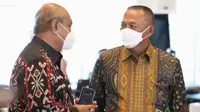 Ganip Warsito dalam acara Serah Terima Jabatan Kepala BNPB di Graha BNPB, Jakarta pada Selasa, 25 Mei 2021. (Badan Nasional Penanggulangan Bencana/BNPB)