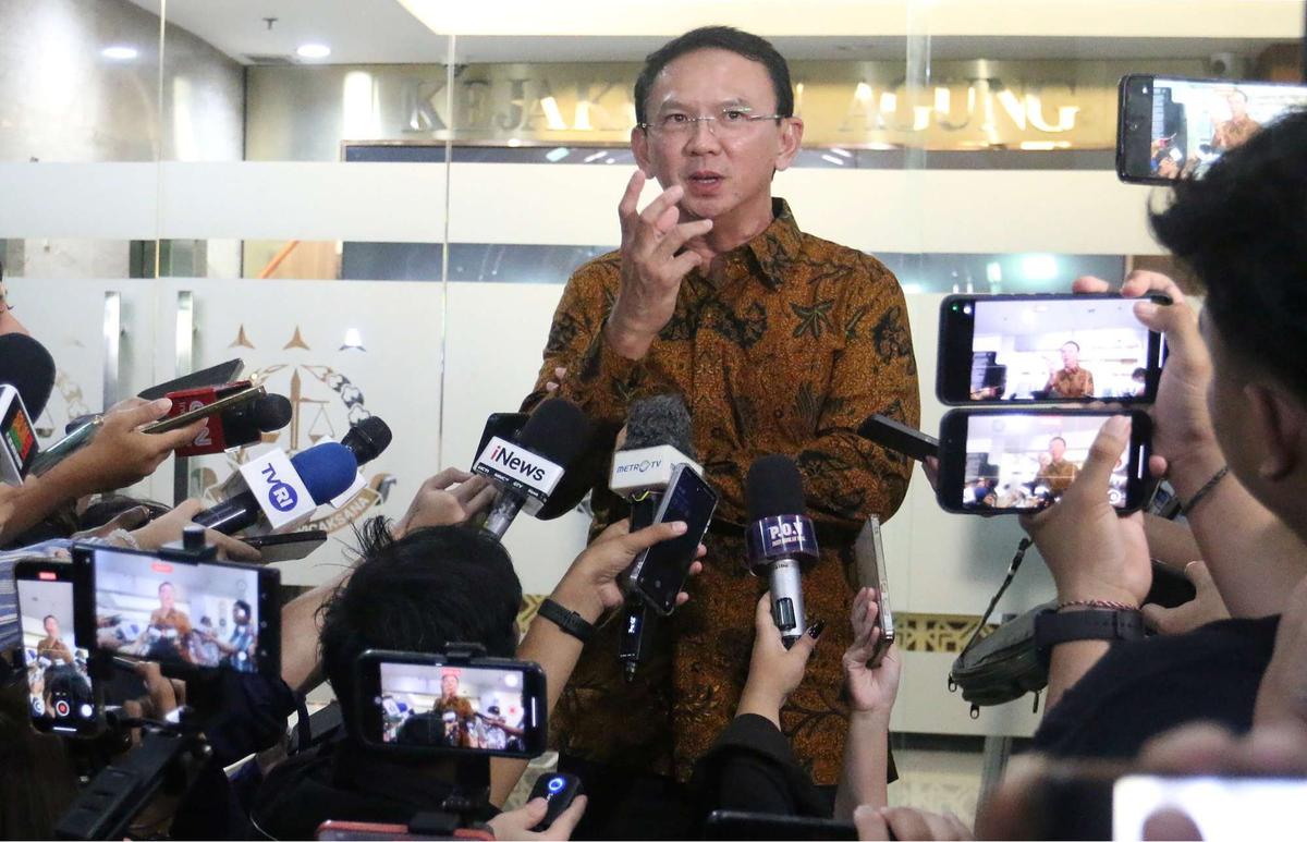 Ahok usai diperiksa Kejagung