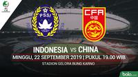 AFC U16 - Indonesia Vs China (Bola.com/Adreanus Titus)
