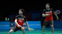 Ganda putra Indonesia, Kevin Sanjaya Sukamuljo/Marcus Fernaldi Gideon. (PBSI)