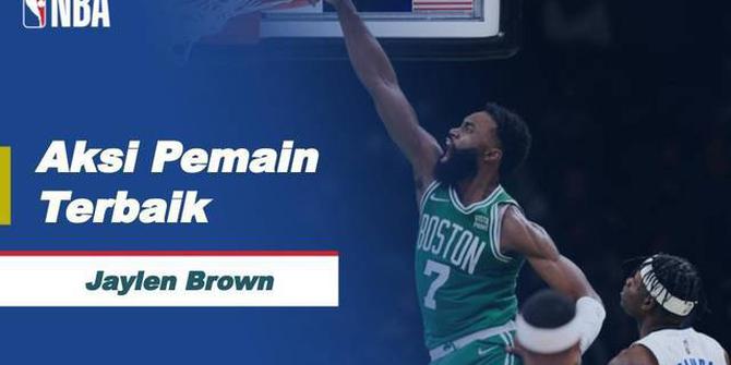 VIDEO: Beragam Aksi Jaylen Brown, Si Pencetak 50 Poin untuk Boston Celtics di NBA Hari Ini