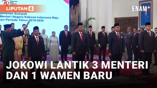 VIDEO: Jokowi Lantik 3 Menteri dan 1 Wakil Menteri Baru, Siapa Saja?