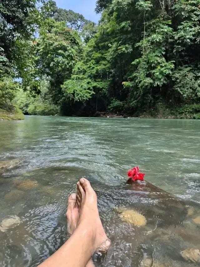 Nicholas Saputra unggah foto mandi di sungai