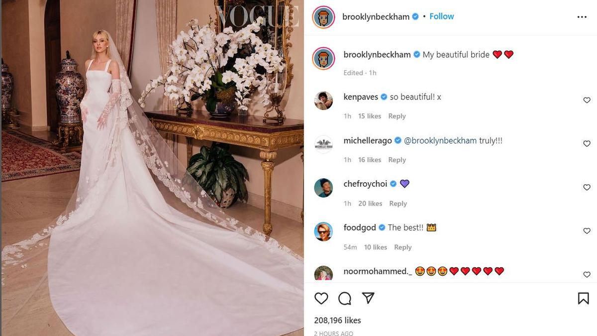 Kata Stylist soal Gaun Pengantin Nicola Peltz, Kontradiktif dengan Klaim Brooklyn Beckham soal Ibunya