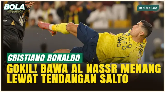 Spektakuler! Cristiano Ronaldo Cetak Gol Lewat Tendangan Salto, Bawa Kemenangan untuk Al Nassr!