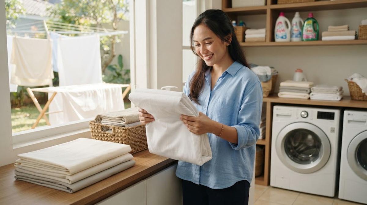 Cara Menyimpan Sprei agar Lemari Tidak Cepat Penuh