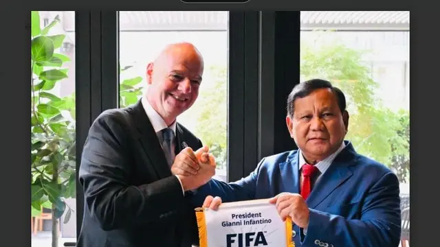 Presiden Prabowo Subianto menerima kunjungan Presiden Federasi Sepak Bola Internasional (FIFA) Gianni Infantino di New York, Amerika Serikat, Rabu 24 September 2025.