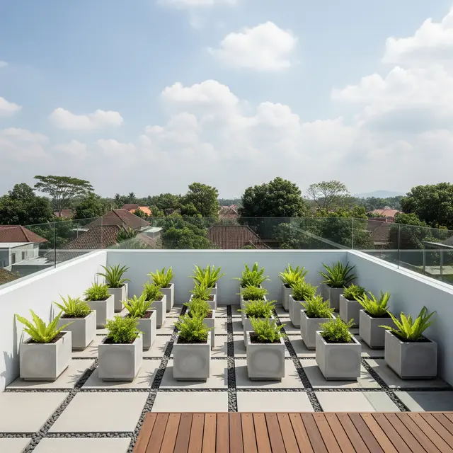 9 Ide Kebun Minimalis di Rooftop, Sulap Atap Jadi Oasis Hijau