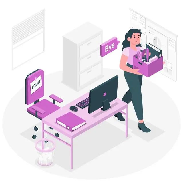 Ilustrasi Berhenti kerja. Freepik