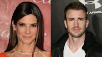 Sandra Bullock dan Chris Evans Nikmati Hubungan Tanpa Status