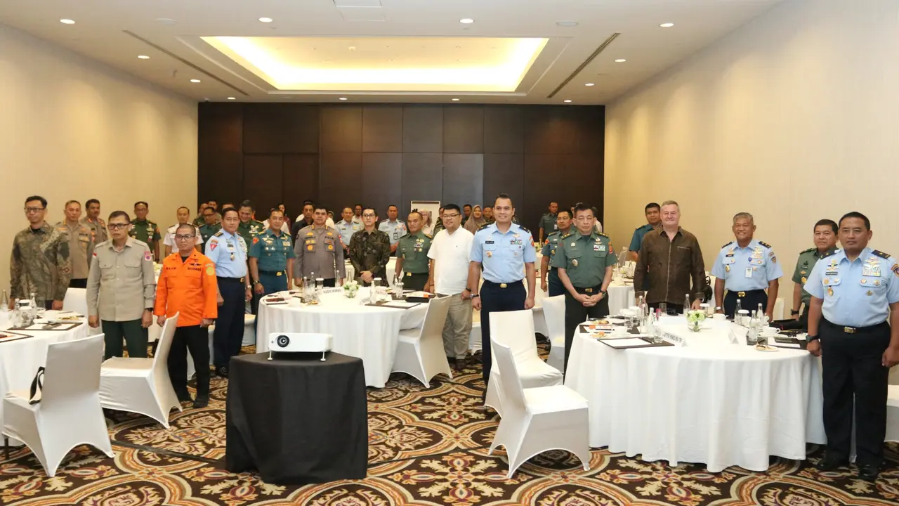 Pameran Emergency Disaster Reduction and Rescue (EDRR) Indonesia 2023 yang digelar di Hotel Fairmont Jakarta, Senin. (4/12/2023).