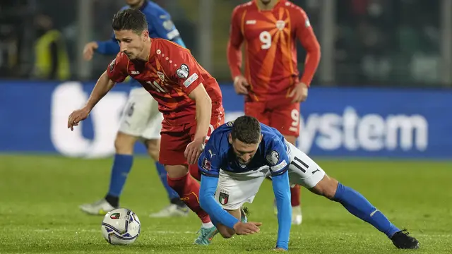 Italia Gagal ke Piala Dunia 2022 Usai Kalah dari Makedonia Utara