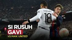 Berita video beberapa potret aksi Gavi, gelandang Barcelona yang dianggap bermain "rusuh" ketika menghadapi MU di Liga Europa, Jumat (17/2/2023) dini hari WIB.