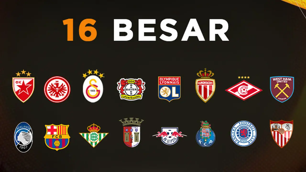 UEFA - Europa League Ilustrasi Logo 16 Besar