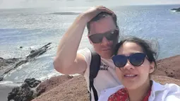 Liburan kali ini Gracia Indri dan suami bulenya memilih untuk mengunjungi Pulau Lanzarote di Spanyol yang merupakan tempat wisata alam. (FOTO: instagram.com/graciaz14)
