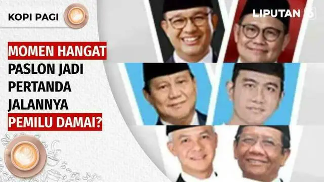 Tiga pasangan calon presiden dan wakil presiden telah resmi ditetapkan bertarung di Pilpres 2024. Meski baru tahapan awal, sejumlah momen langkah nan hangat sudah terekam dan menuai beragam komentar dari masyarakat. Lalu akankah ini pertanda pemilu d...