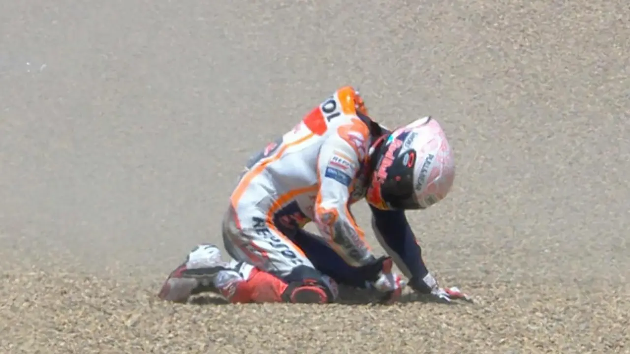 Foto: 5 Momen Kecelakaan Dahsyat Marc Marquez di MotoGP, termasuk di GP Mandalika 2022