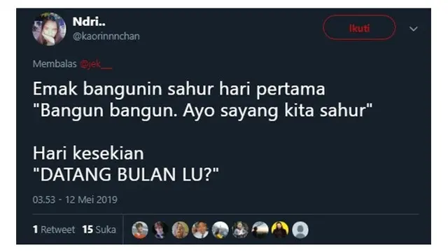 Bedanya Saat Emak Bangunin Sahur Hari Pertama Vs Terkahir