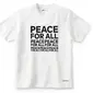 Desain T-shirt Peace For All oleh Kashiwa Sato. (Dok/UNIQLO).