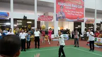 Turnamen sepak takraw digelar Polda Riau dalam rangka menyambut Hari Bhayangkara ke-77