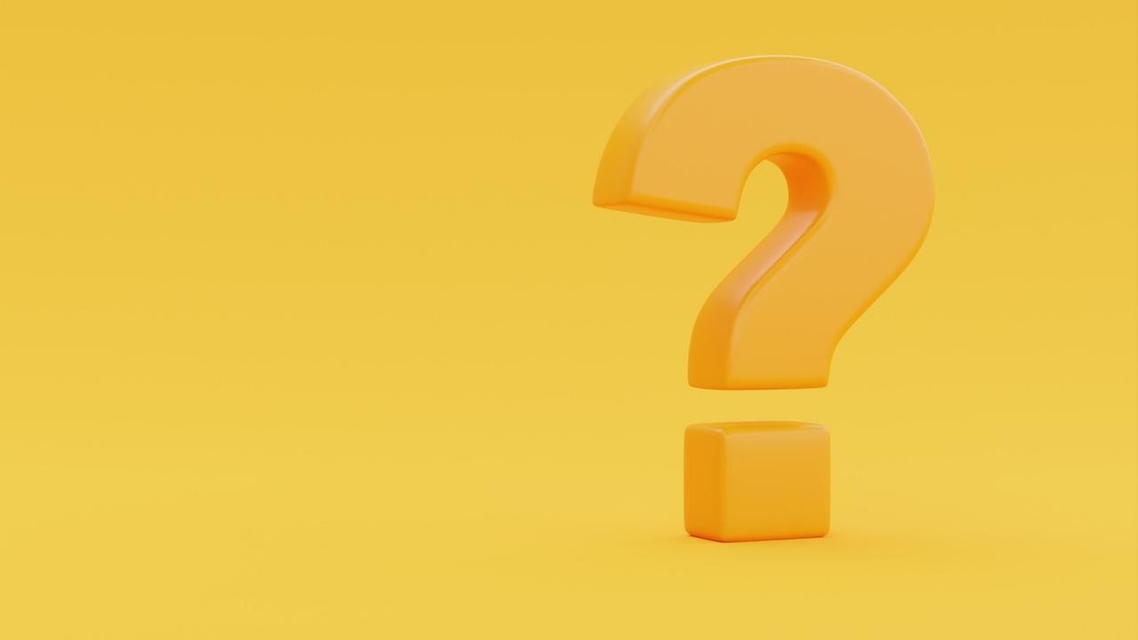 Ilustrasi kata, kalimat, tanda tanya