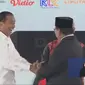 Jokowi dan Prabowo Subianto dalam debat keempat Pilpres 2019. (Liputan6.com)