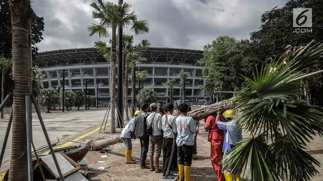 Tanaman di Area GBK Rusak Usai Final Piala Presiden