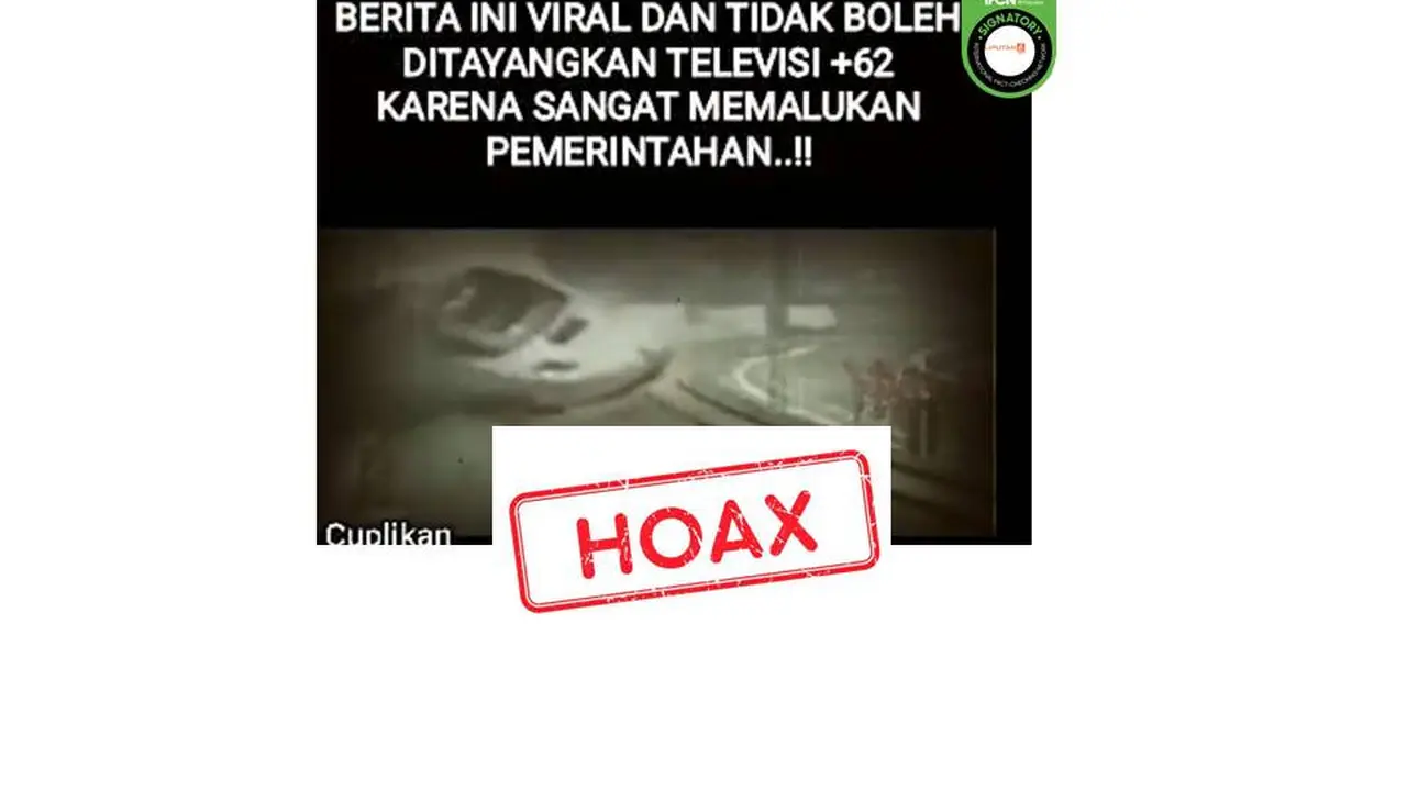 Cek Fakta video kecelakaan kereta cepat