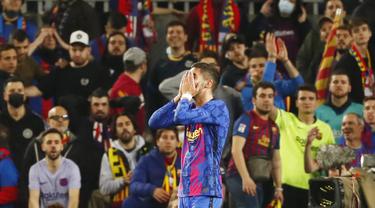 Foto: Reaksi Pemain Barcelona Usai Hampir Tumbang dari Napoli di Liga Europa, Ferran Torres Paling Kecewa