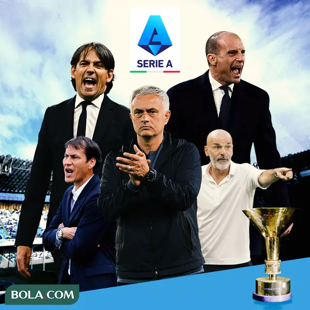 Liga Italia - Ilustrasi Serie A dan Pelatih