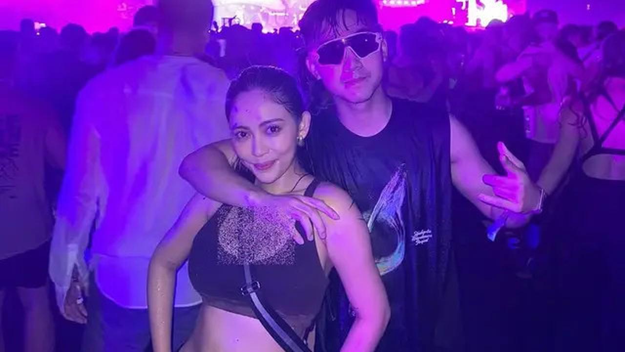 6 Potret Seru Fuji dan Rachel Vennya saat Festival Songkran 2025 di Thailand, Basah Kuyup