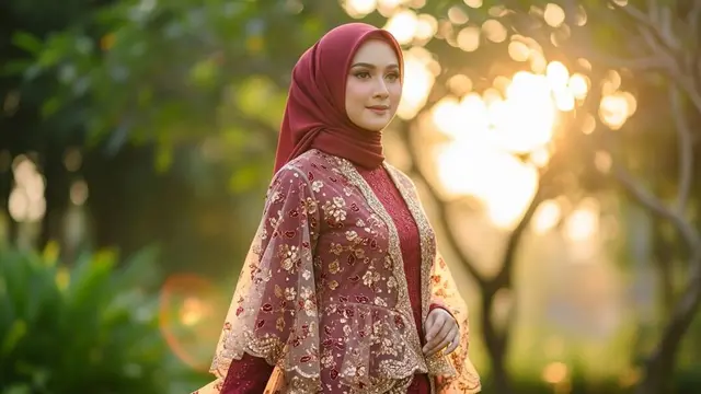 Gamis Batik Payet Mewah Tapi Tetap Ringan