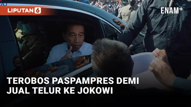 Bocah Penjual Telur Terobos Paspampres Demi Tawarkan Jualan ke Jokowi