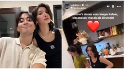 Vidi Aldiano dan Sheila Dara rayakan Valentine dengan masak bareng di rumah. Meski dengan cara sederhana, namun pasangan yang menikah pada 2022 ini tetap pamer foto romantis. Vidi juga abadikan momen saat Sheila Dara potong bawang merah di Story Instagramnya. Bertepatan dengan pemilu, Vidi Aldiano unggah foto Valentina bareng Sheila bersamaan dengan fotonya pamer jari kelingking. (Liputan6.com/IG/@vidialdiano)