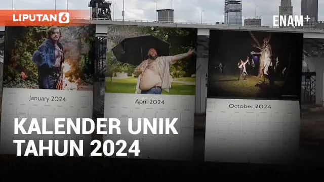 VIDEO: Jelang Tahun Baru 2024 Muncul Kalender-Kalender Unik untuk Amal