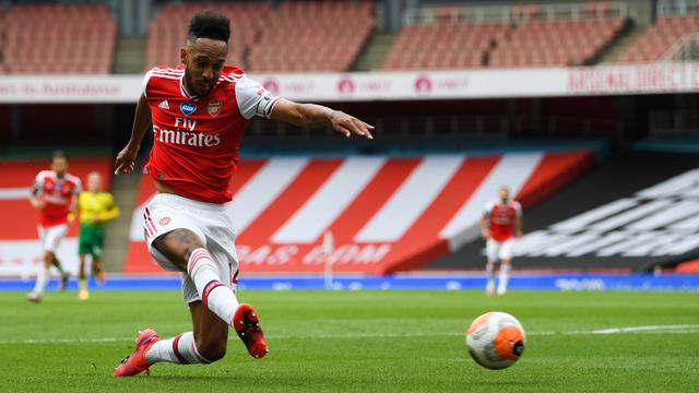 Aubameyang Tampil Impresif, Arsenal Gilas Norwich City 4-0