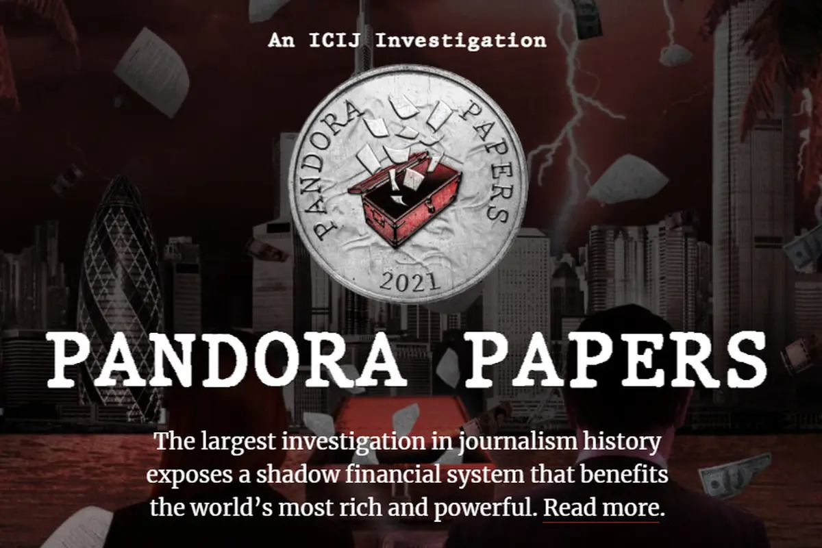 Ilustrasi Pandora Papers.