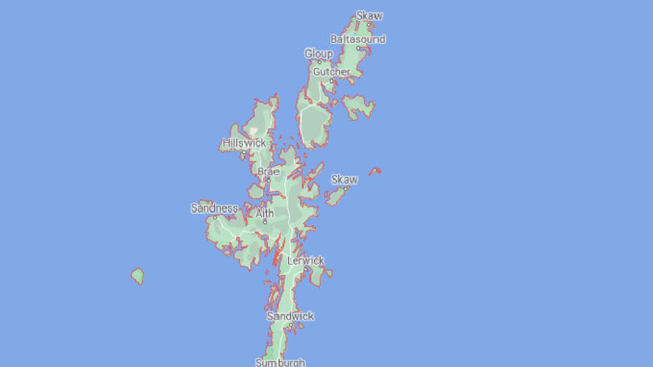 Kepulauan Shetland, Inggris (Google Maps)