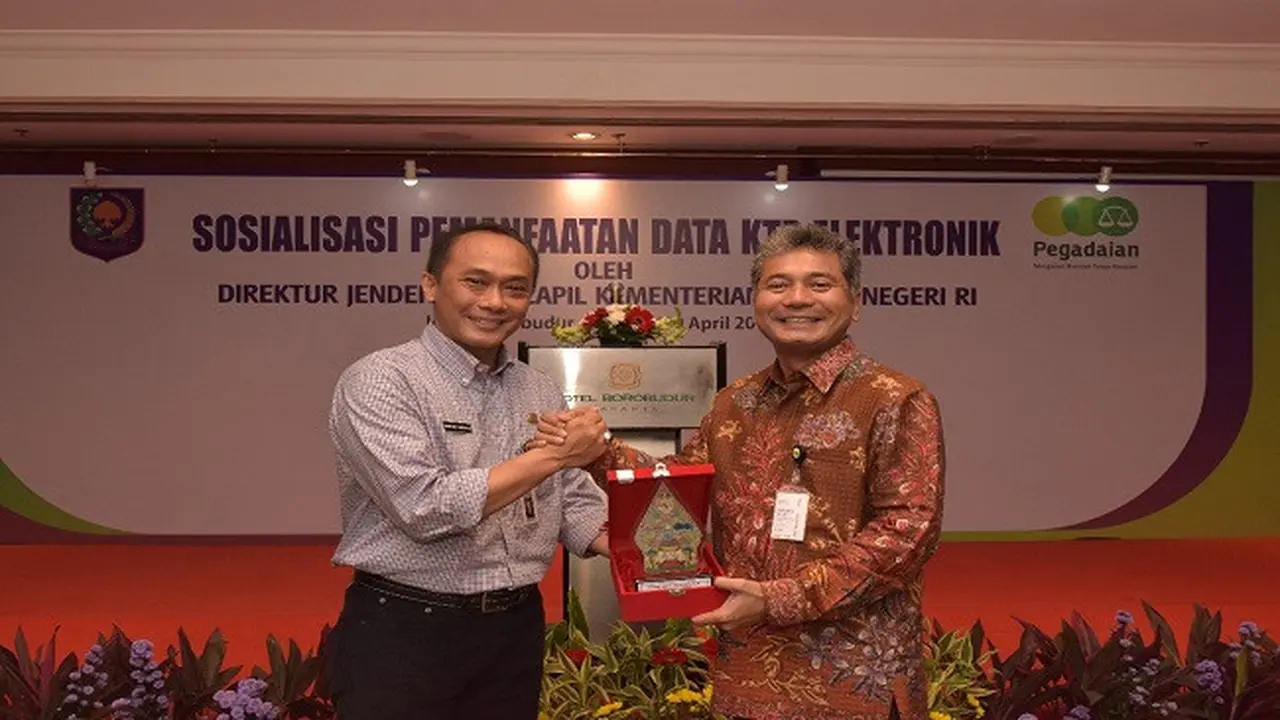 PT Pegadaian (Persero) menggandeng Direktorat Jenderal Kependudukan dan Pencatatan Sipil (Dukcapil) Kementerian Dalam Negeri. (Dok Pegadaian)