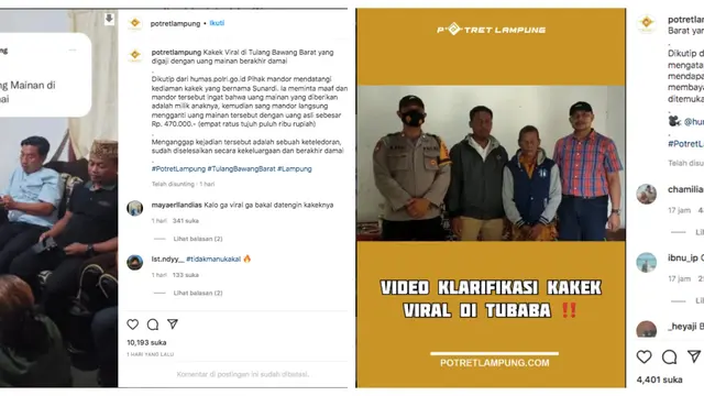 Kakek Viral yang Mengaku Digaji dengan Uang Mainan