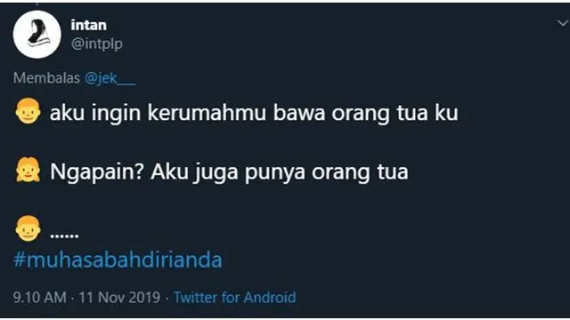 6 Drama Muhasabah Diri ala Netizen Ini Bikin Senyum