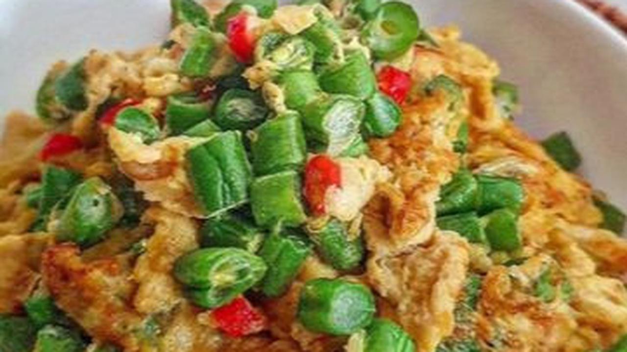 4. Resep Menu Lauk Buka Puasa: Telur Dadar Buncis<br>